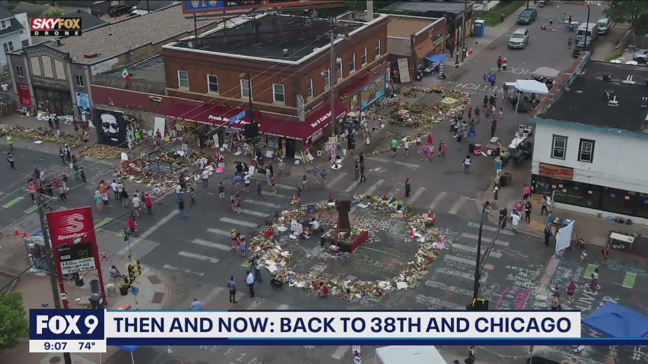 38th and Chicago continues to transform into memorial space for George Floyd but awaits long-term plan