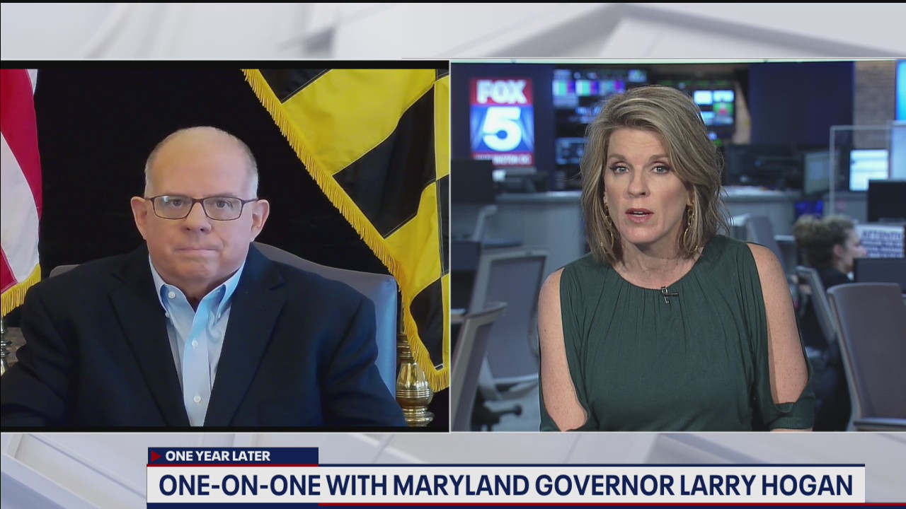 1-on-1 with Gov. Larry Hogan as Maryland marks 1 year since COVID-19