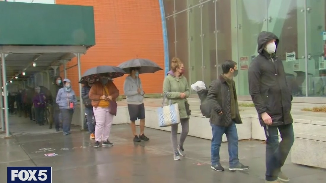 Long lines at the polls