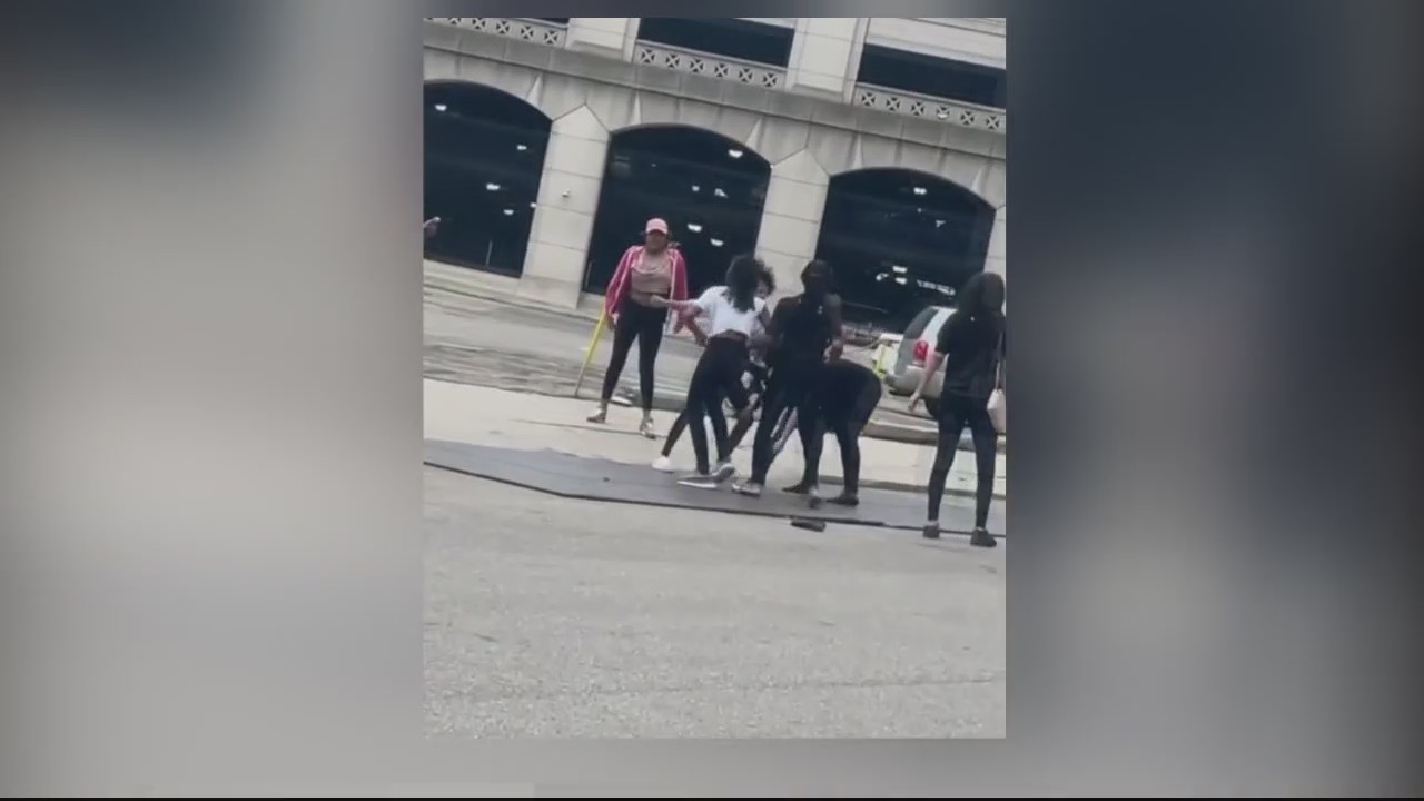 Teen girls seen brawling outside Detroit Shake Shack