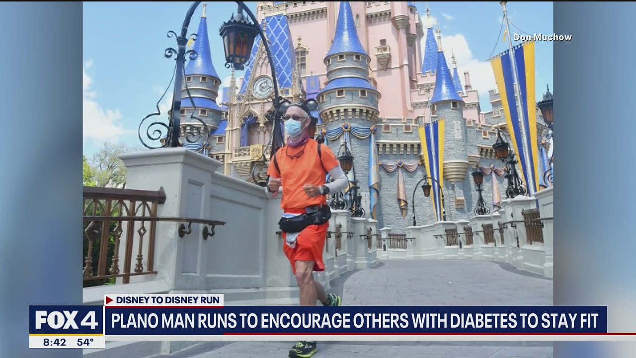 Plano man runs from Disneyland to Disney World to inspire others