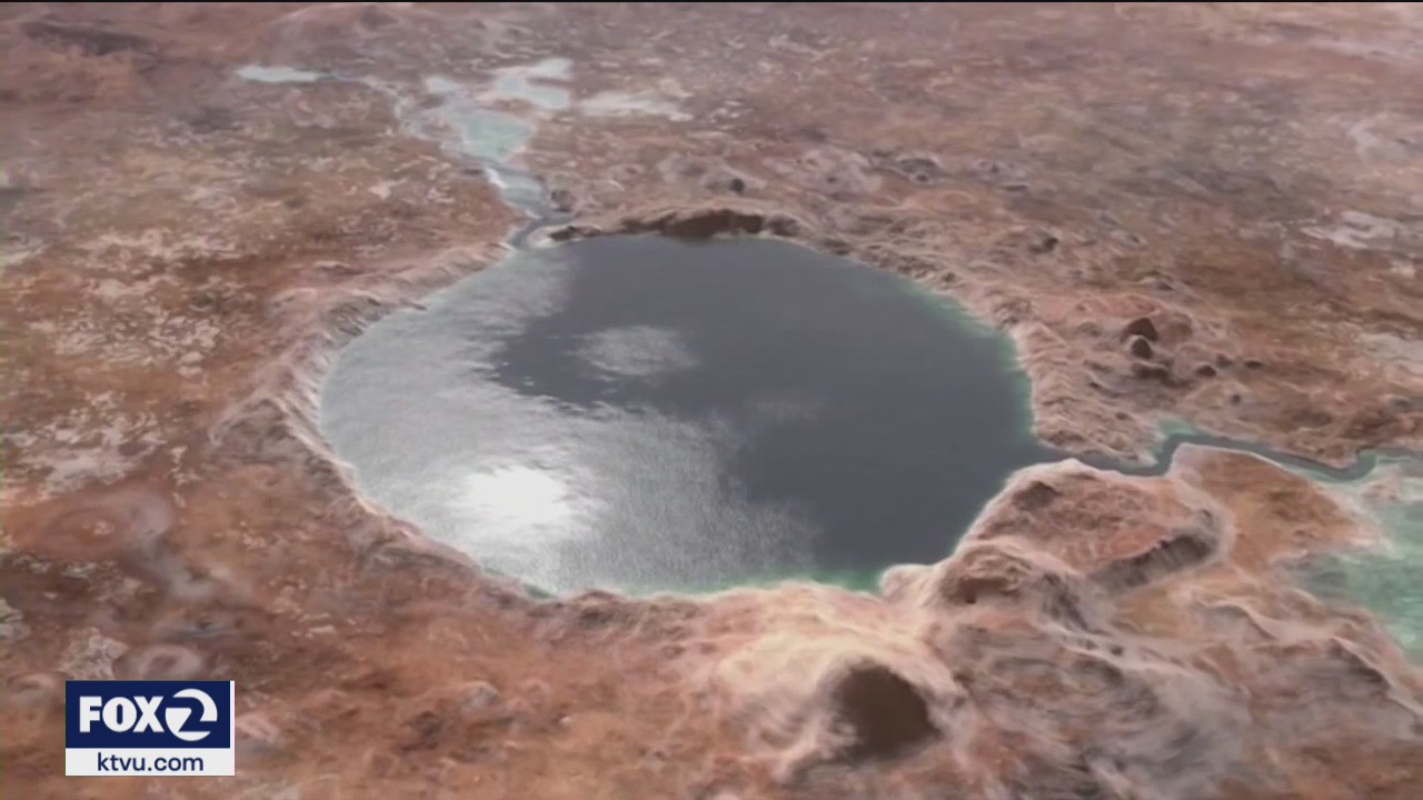 Mars rover Perseverance resting on the red planet