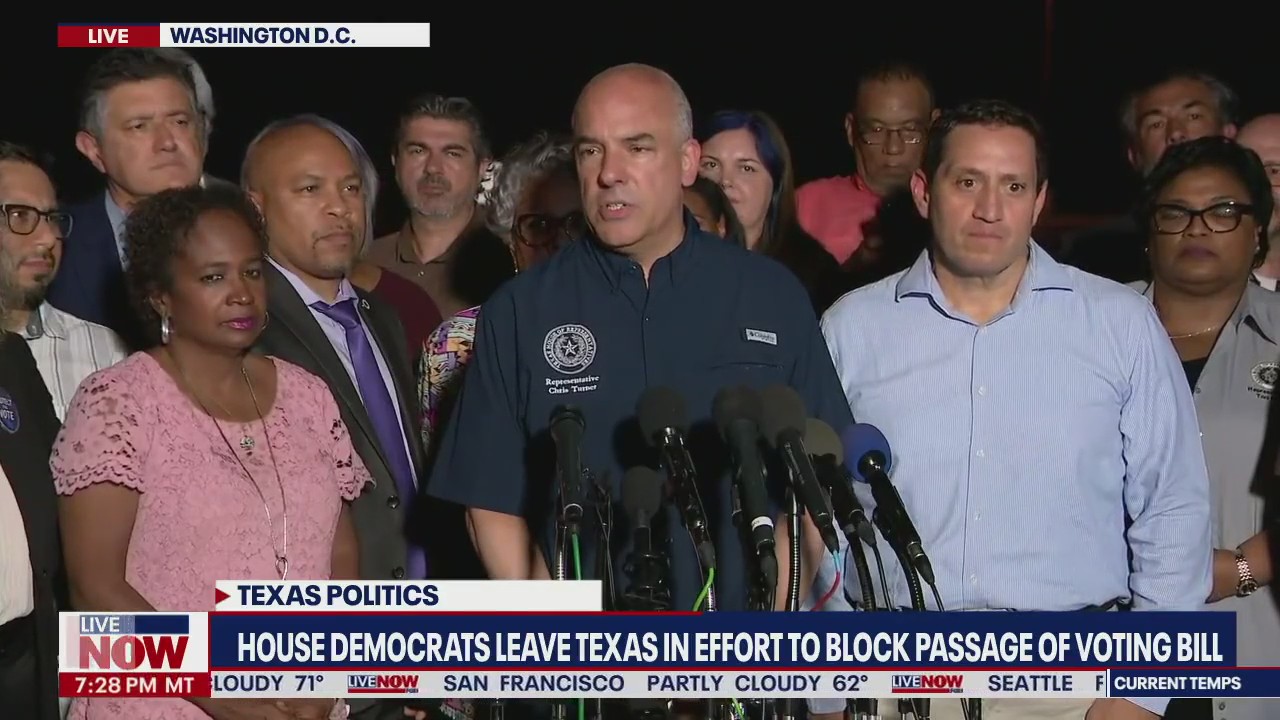 Texas Walkout: Democratic state lawmakers flee to D.C. over voting rights bill