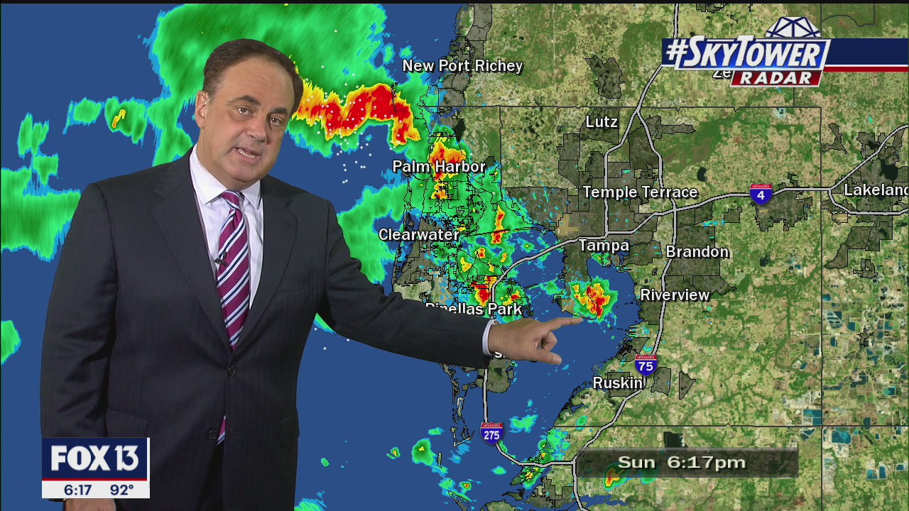 Sunday evening forecast