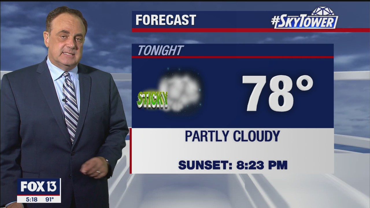 Monday evening weathercast
