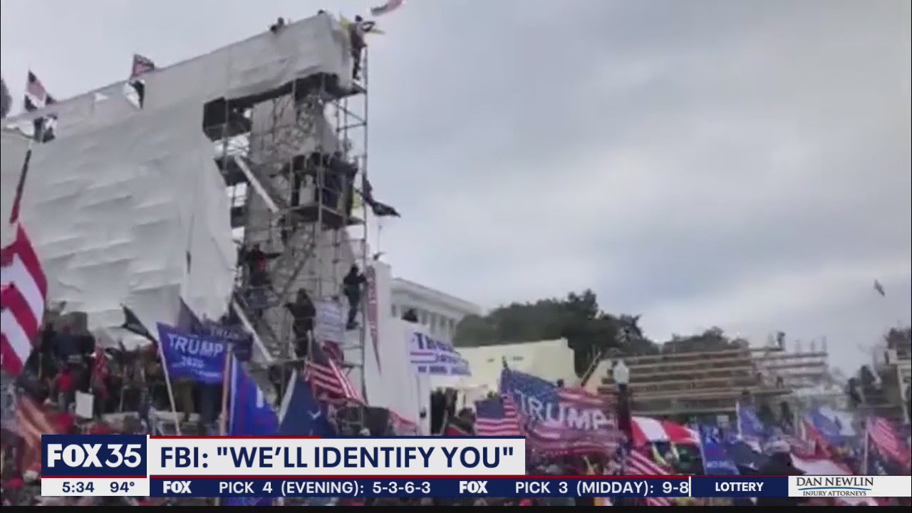 FBI warns those who attended Capitol Riots will be identified