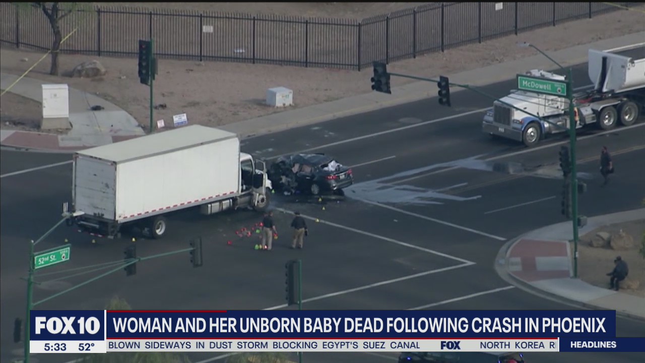 Woman and her unborn baby dead following crash in Phoenix