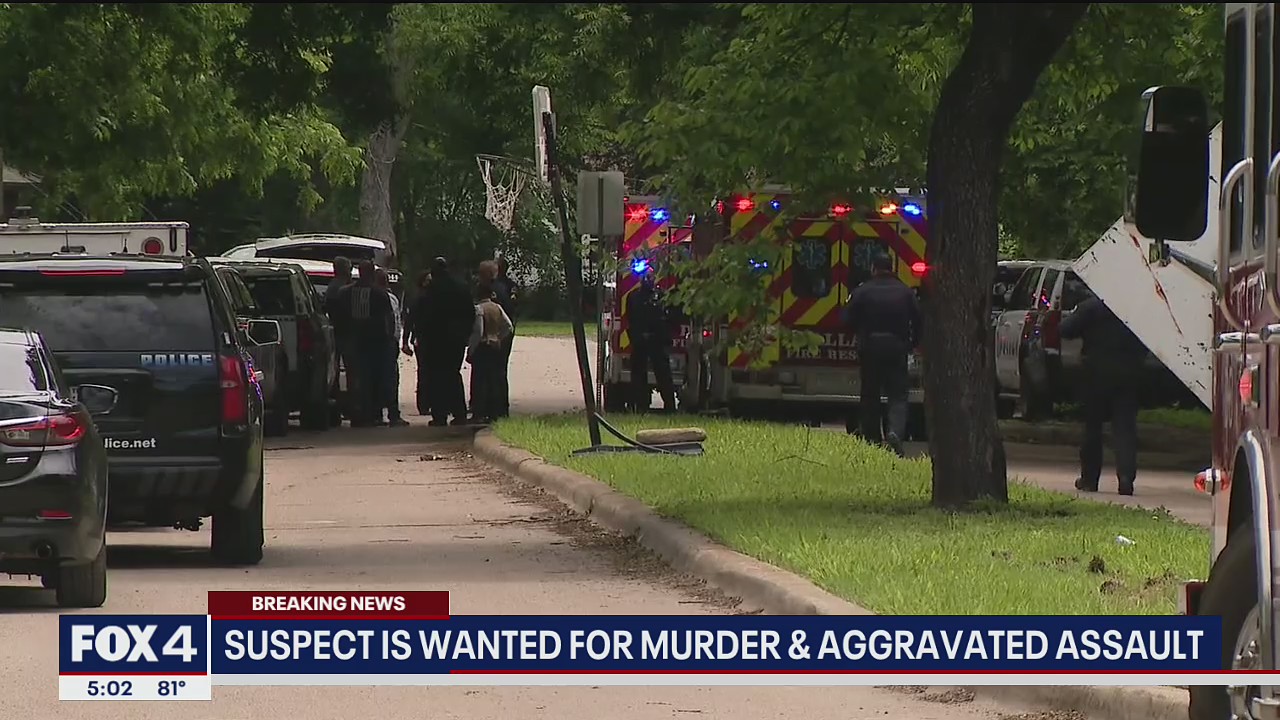 Shots fired during Dallas police standoff with murder suspect