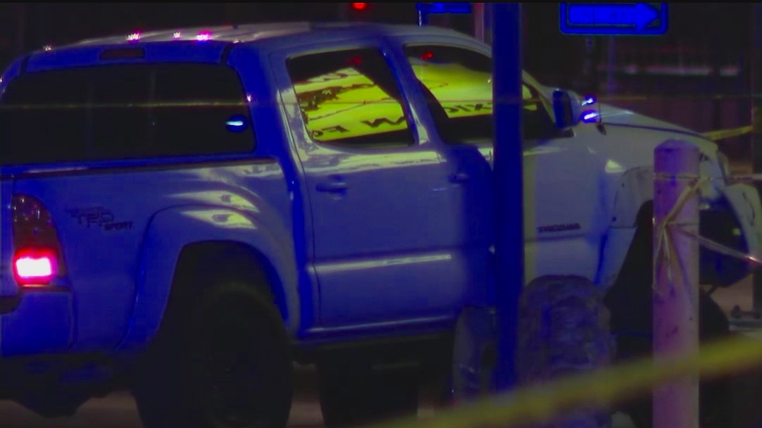 Vehicle crashes into Phoenix bus stop