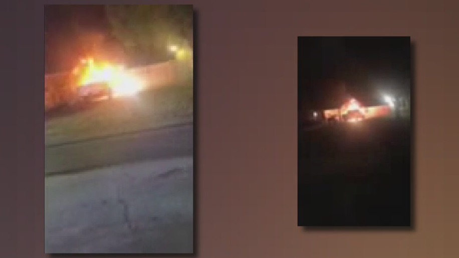 Man's truck catches fire overnight