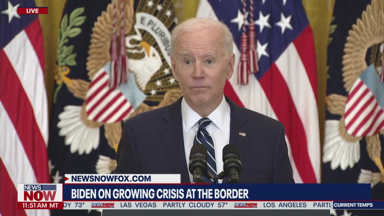 Border crisis" President Biden says living conditions are "totally unacceptable"