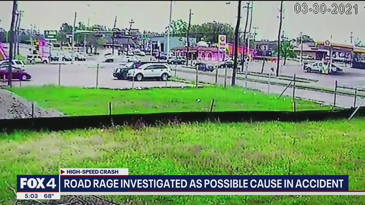 Road rage investigated as possible cause in Dallas accident caught on camera