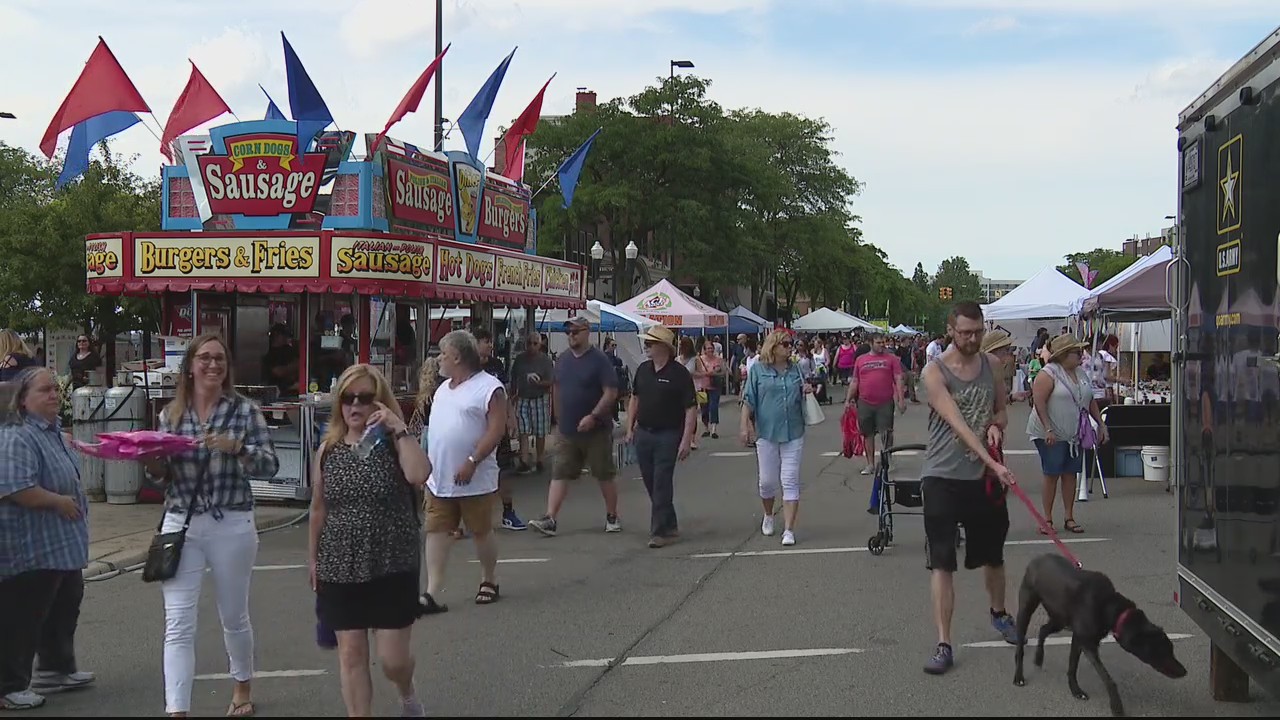 Child falls from Rock climbing wall at Wyandotte Art Fair