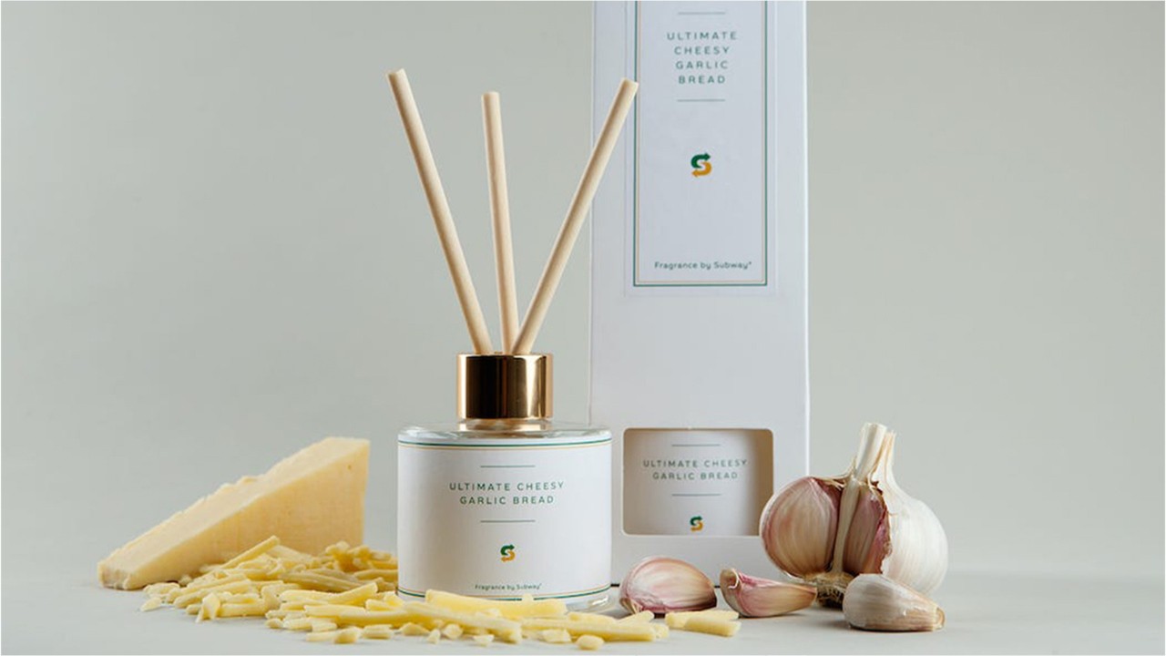 Subway is launching a garlic cheesy bread reed diffuser for your home