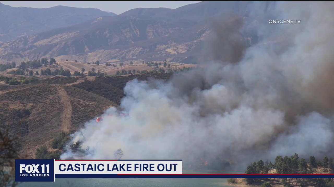 Forward progress stopped of fire in Lake Castaic
