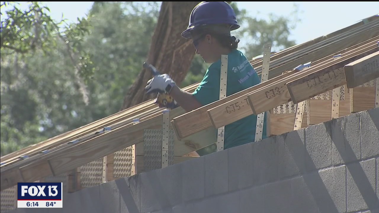 Women build Habitat for Humanity house