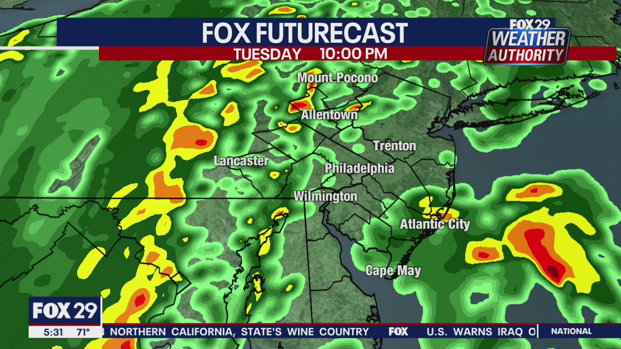 FOX 29 Weather Authority 7-day forecast