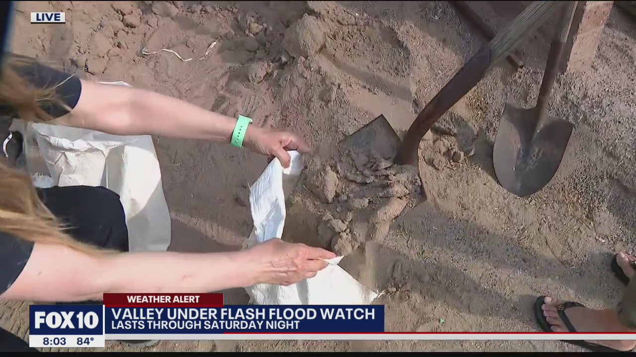 Sandbags available at Mesa fire station as Valley braces for flash floods