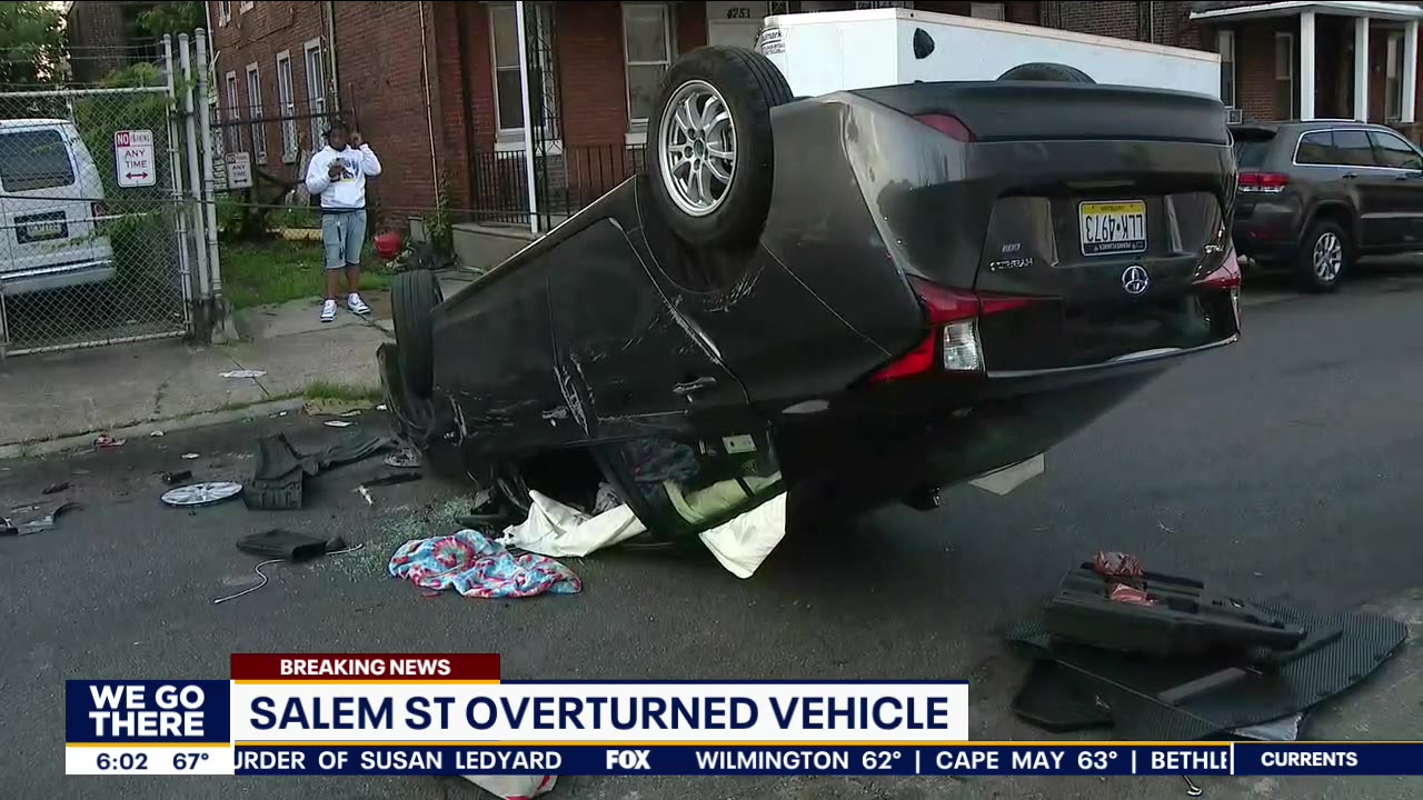 Police investigating shooting, rollover crash in Frankford