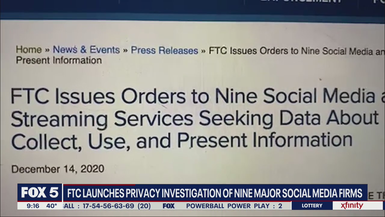 FTC launches privacy investigation of major social media firms
