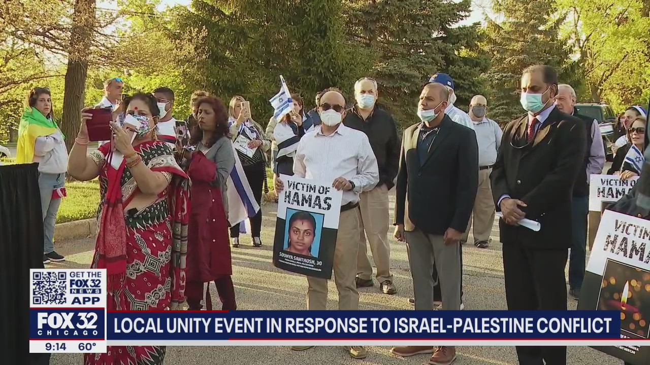 Chicago area unity event held in response to Israel-Palestine conflict