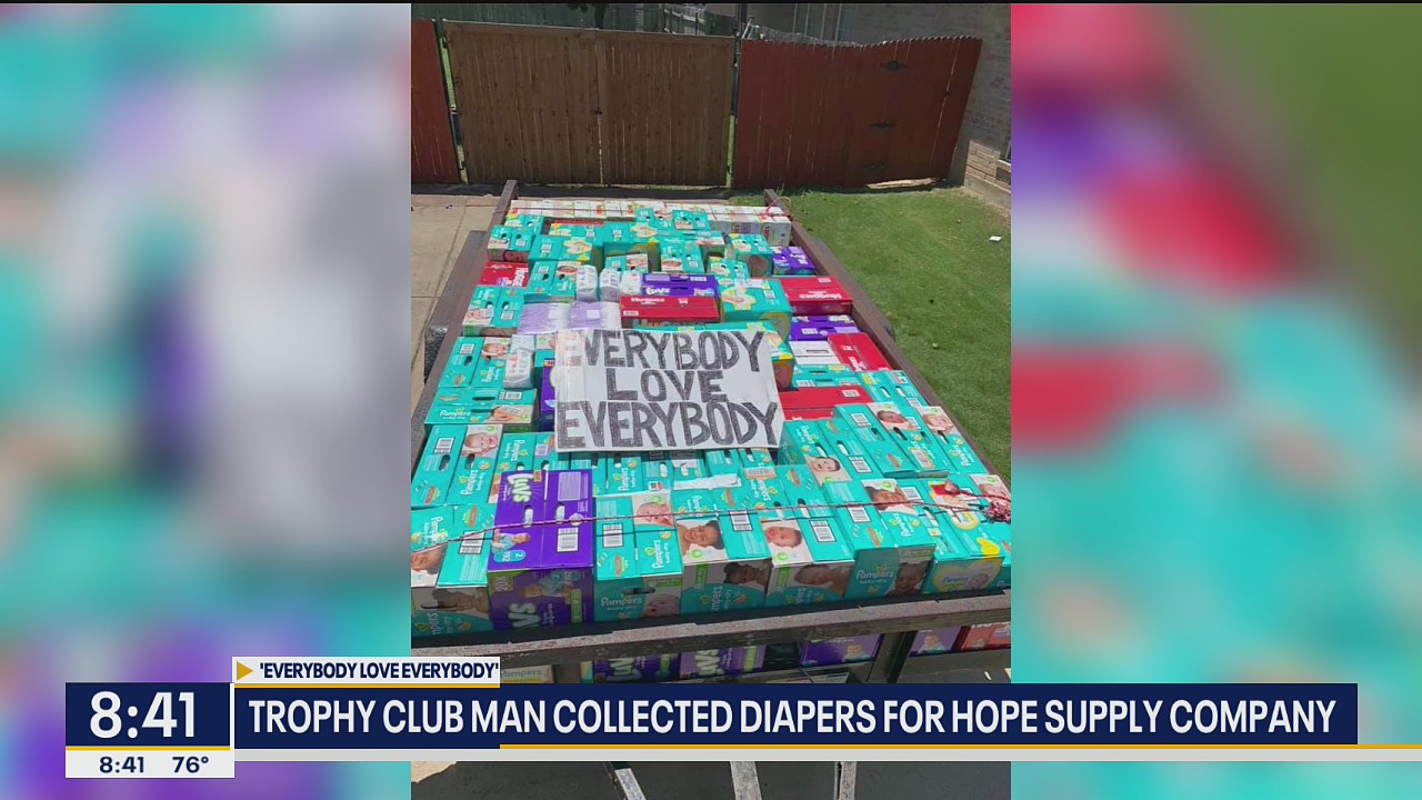 Trophy Club man uses Facebook group to collect thousands of diaper donations