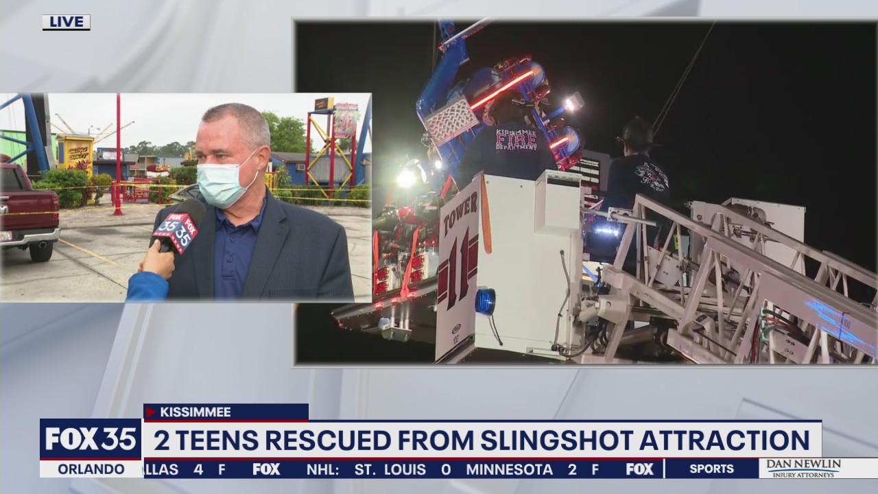 State to investigate after teens rescued from slingshot ride in Kissimmee