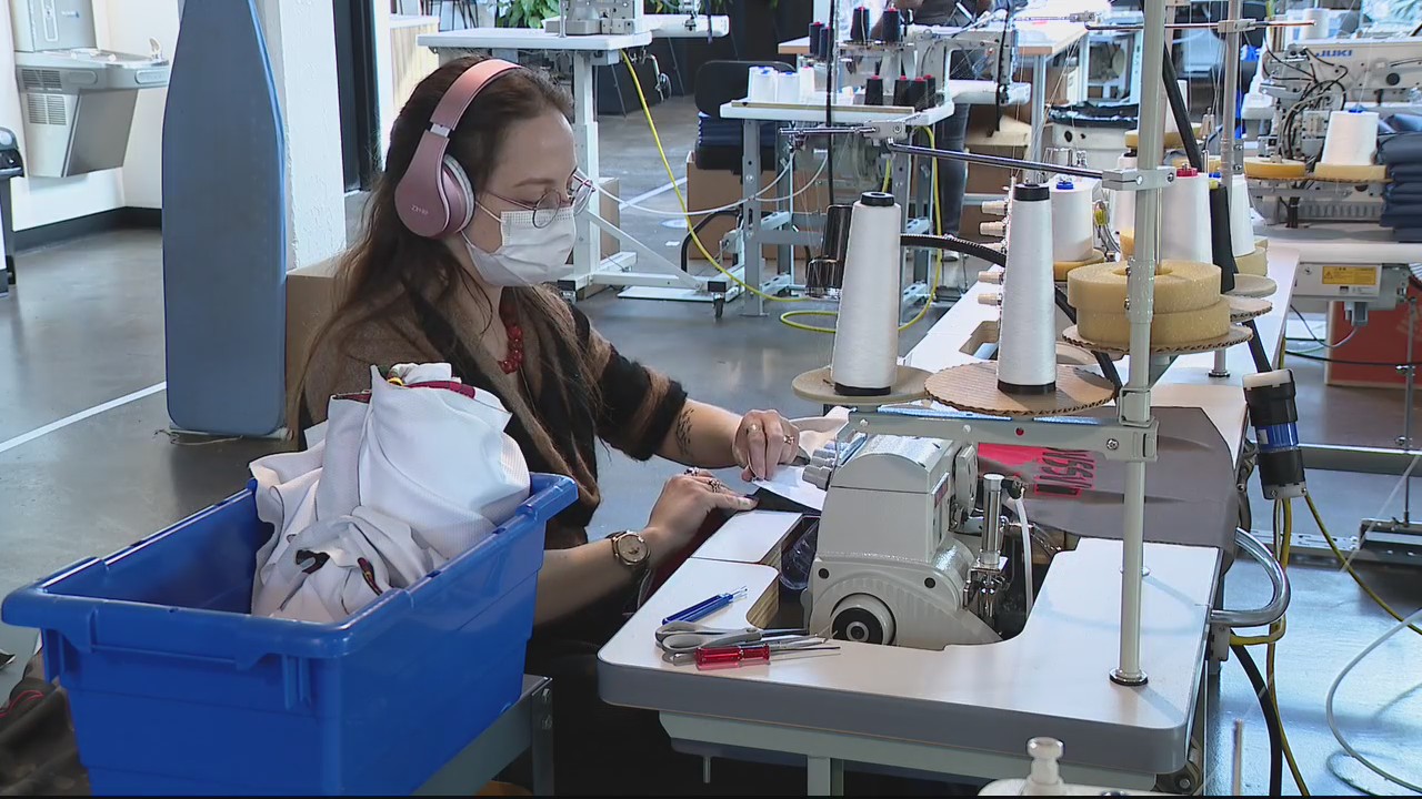 Detroit's Industrial Sewing and Innovation Center makes PPE and trains workers at same time
