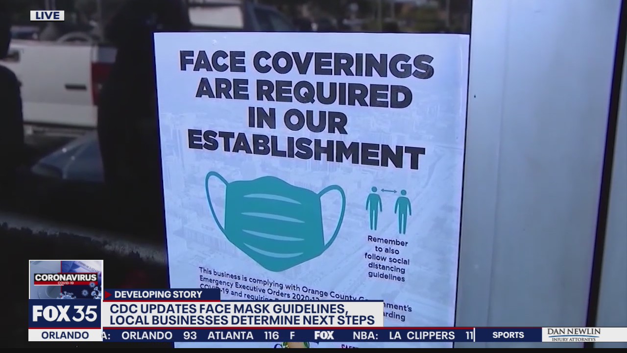 Businesses left confused over new CDC guidance on face masks