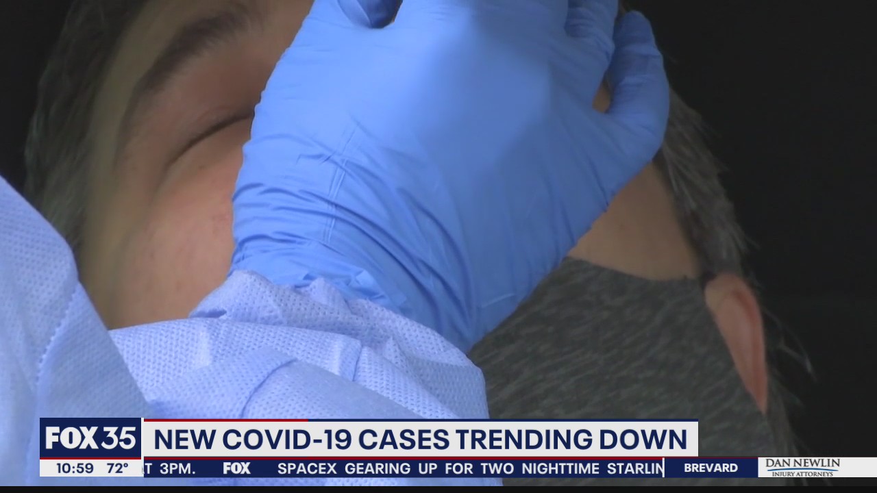 New COVID-19 cases trending down
