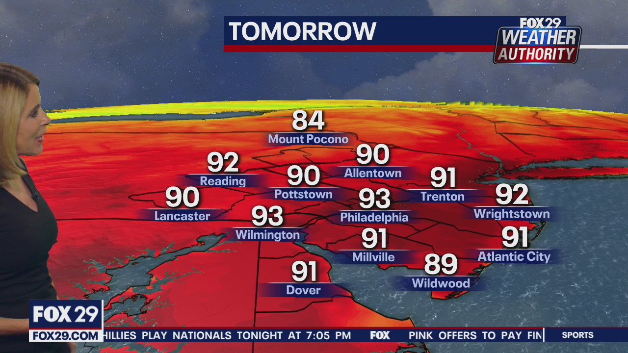 FOX 29 Weather Authority: 6 p.m. Monday update