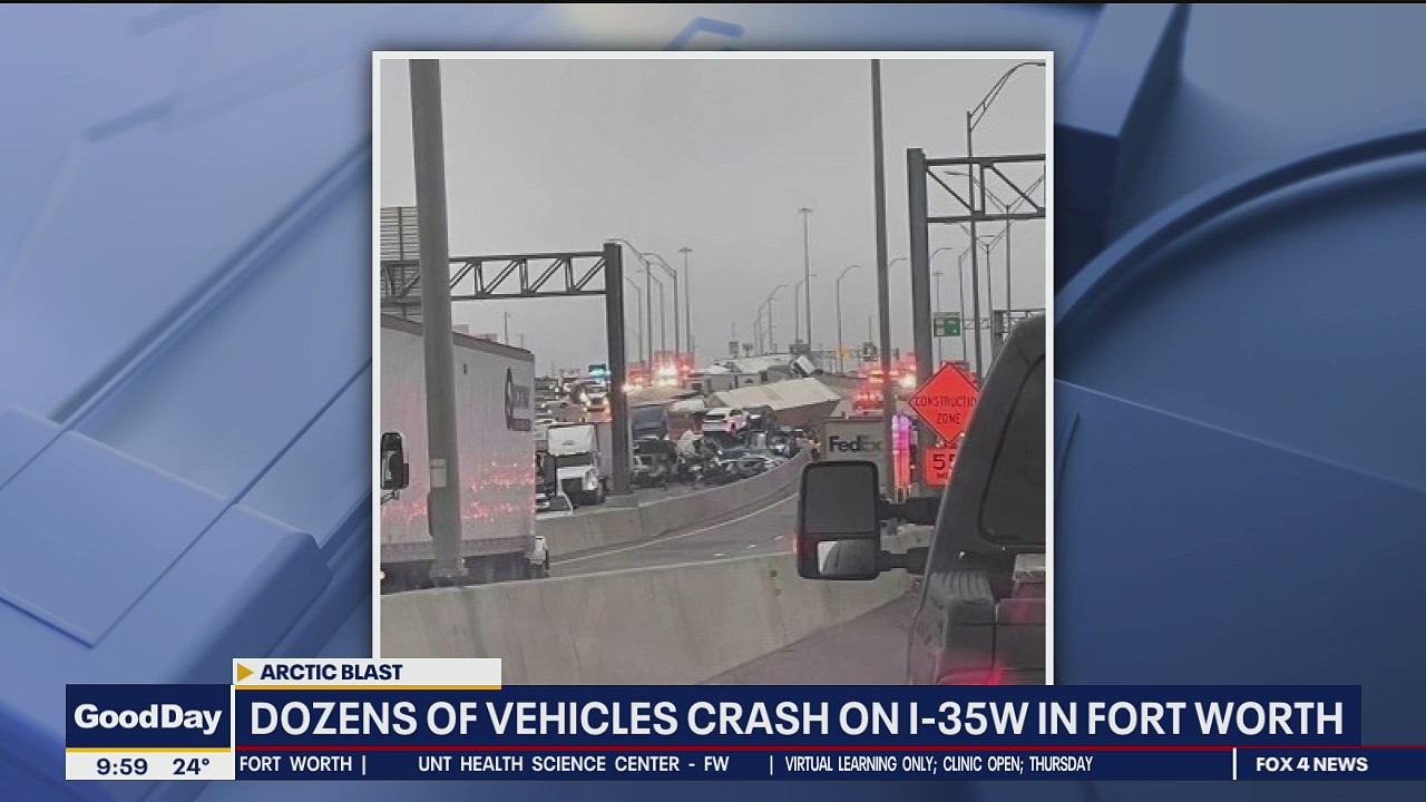 Multiple deaths in icy I-35 wreck in Fort Worth