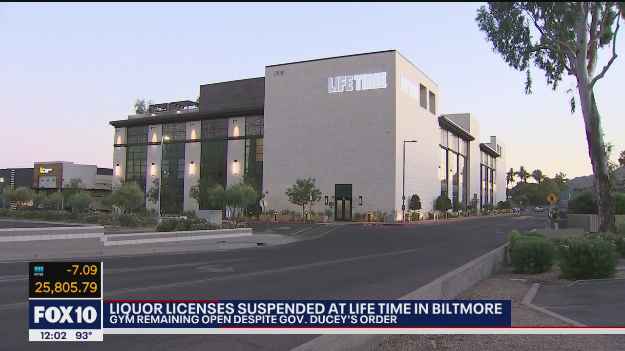 Arizona suspends liquor licenses at Lifetime Fitness Biltmore location