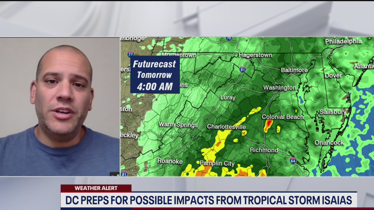 DC preps for possible impacts from Tropical Storm Isaias