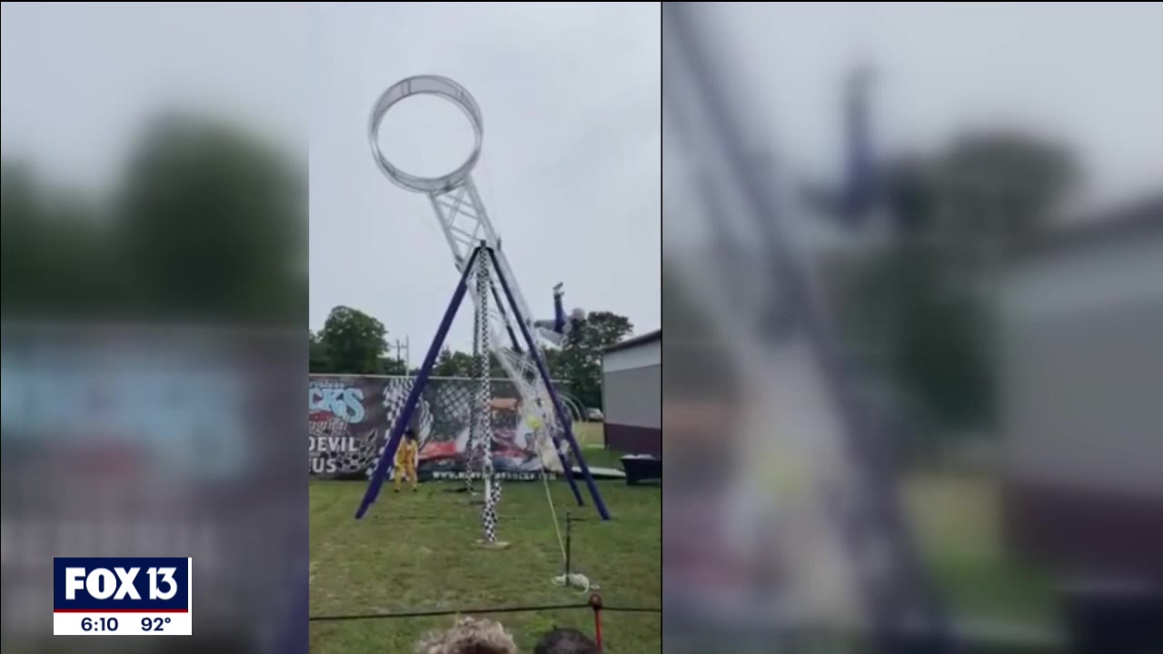 Sarasota daredevil injured during performance