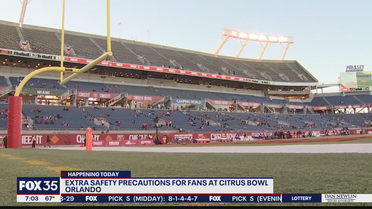 Extra safety precautions for fans at Citrus Bowl in Orlando