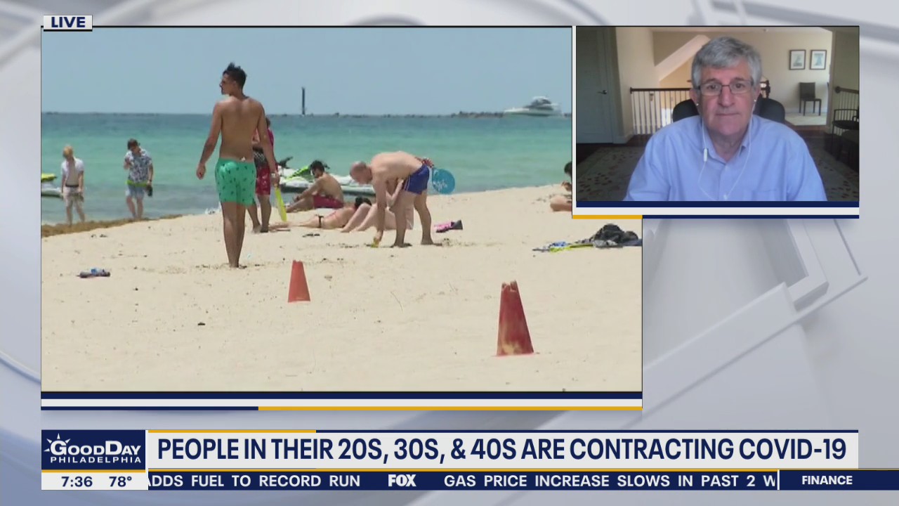 Concern over younger people contracting the coronavirus