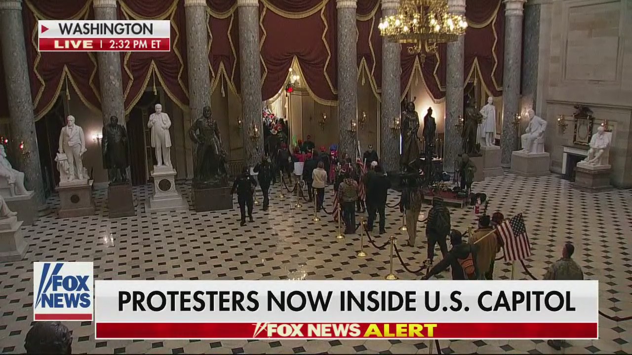 Breaking News: Protestors now inside U.S. Capitol