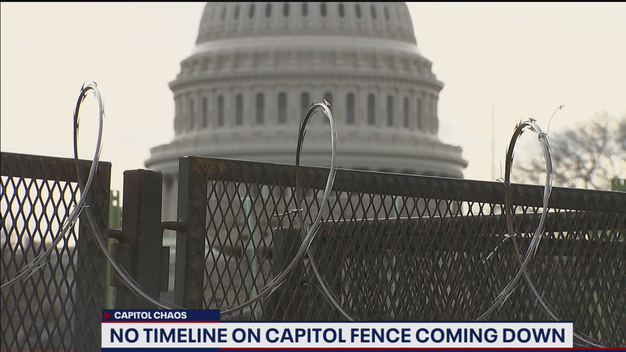 No timeline on when the US Capitol fence will come down