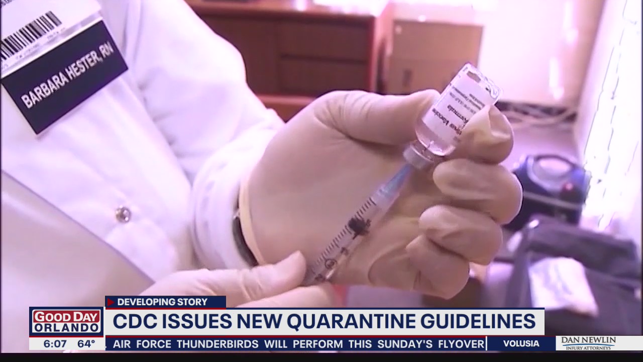 CDC issues new quarantine guidelines for those who have been vaccinated