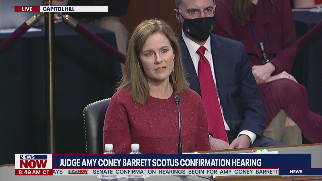 Judge Amy Coney Barrett responds to question about Trump floating the idea of delaying general election