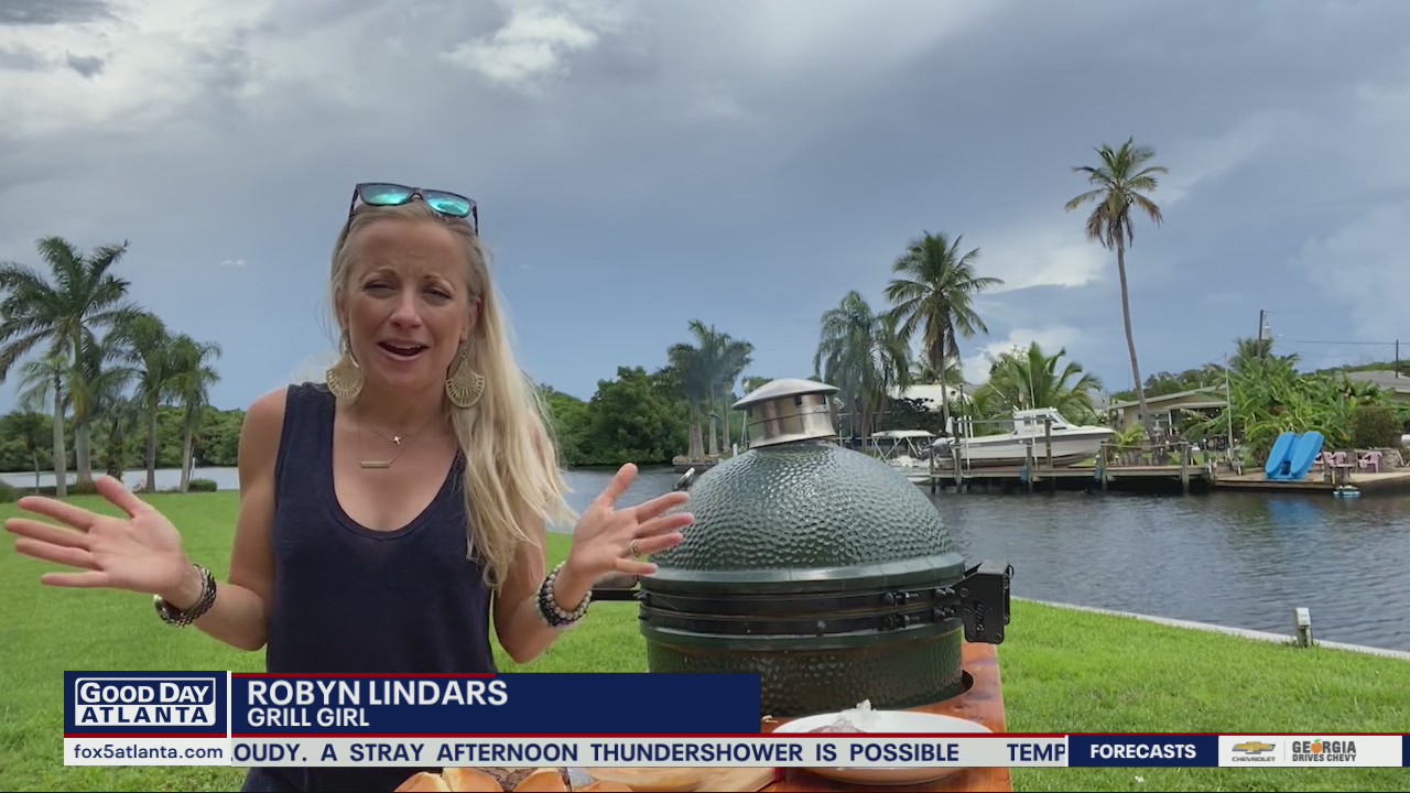 Grill Girl Robyn Lindars shows the secret to the Juicy Lucy Burger