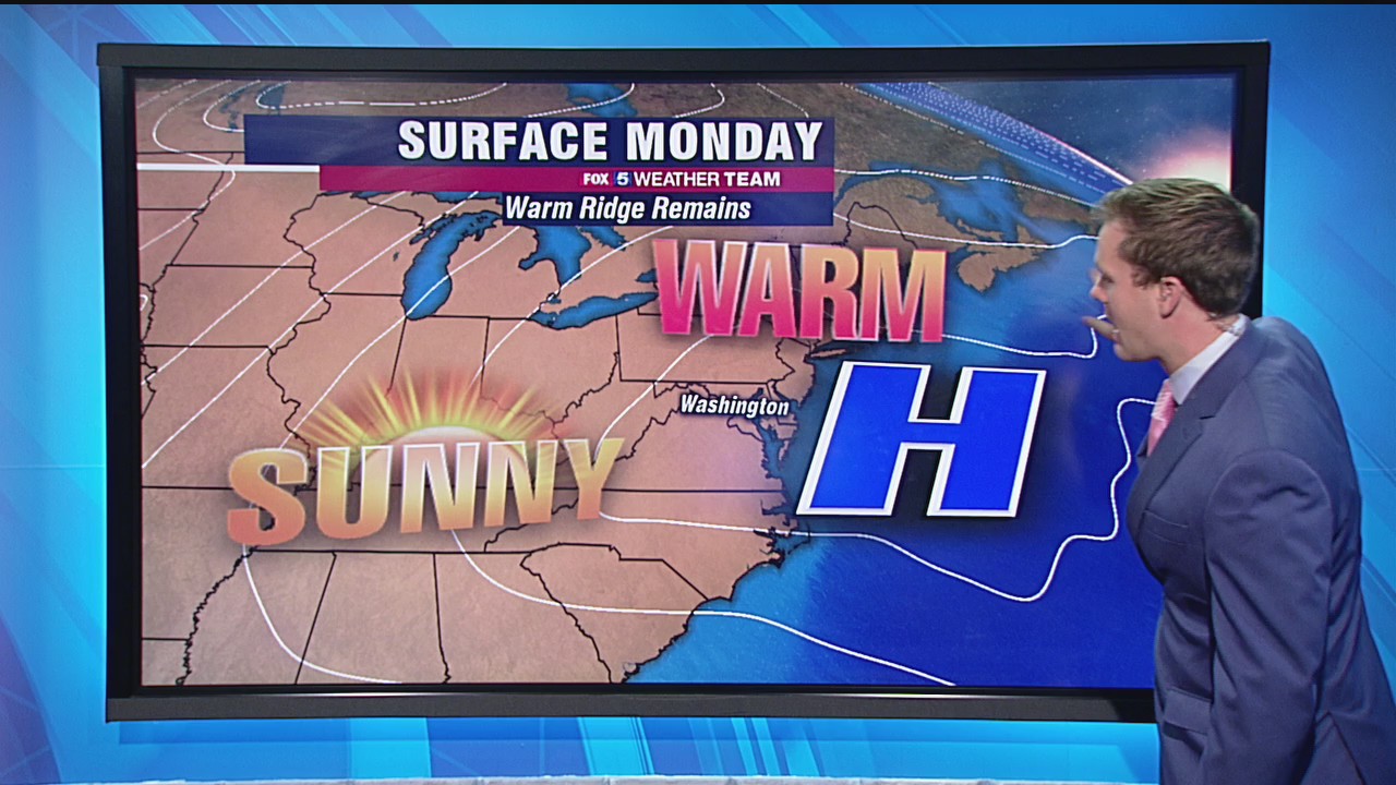 FOX 5 Weather forecast for Monday, November 9