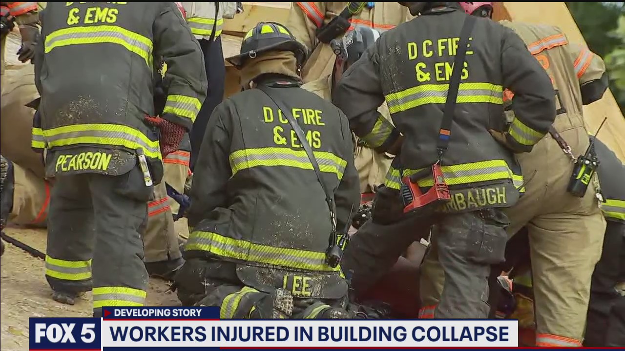 Workers rescued from building collapse in Northwest DC