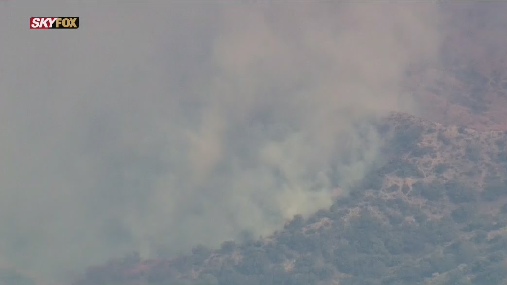 Brush fire breaks out in Gorman area