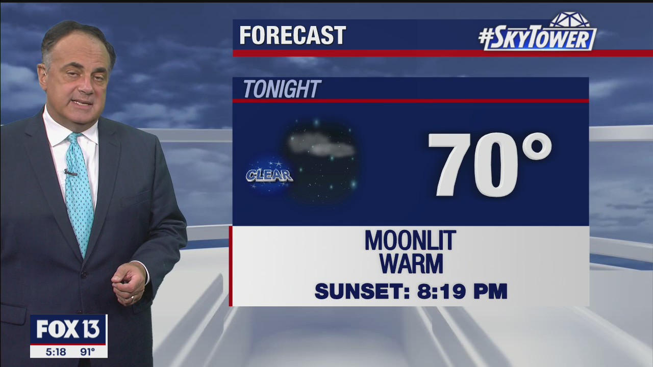 Tuesday evening weathercast