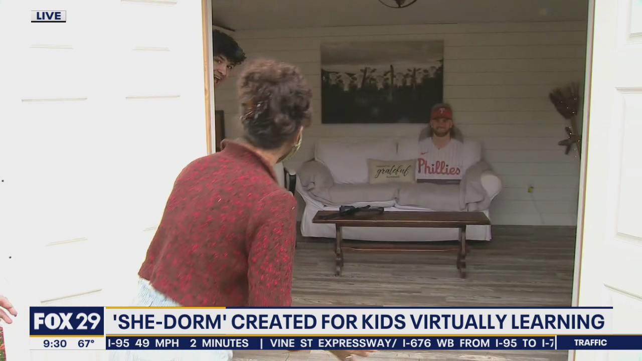 She-Dorms allows kids to have a space while virtual learning