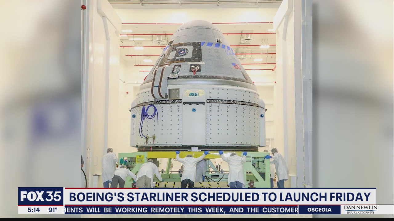 Boeing's Starliner scheduled to launch Friday