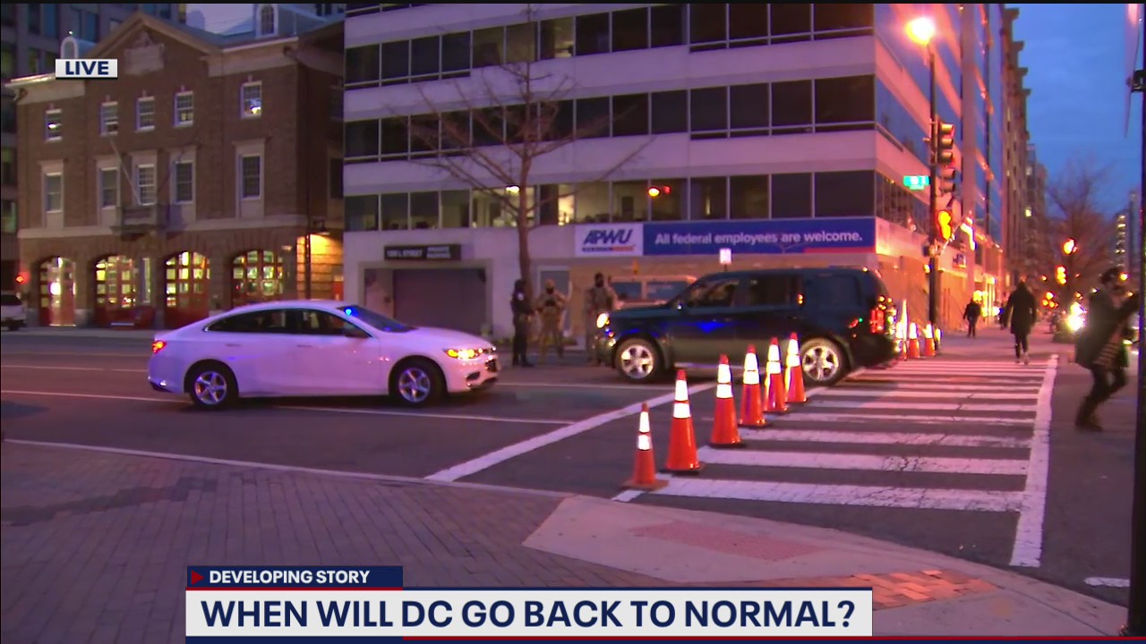 Post-inauguration security still in place in parts of DC