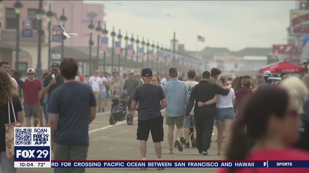 People flock to Ocean City for July 4th weekend
